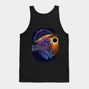 Cosmic Jellyfish - Bioluminescence and Black Hole Tank Top